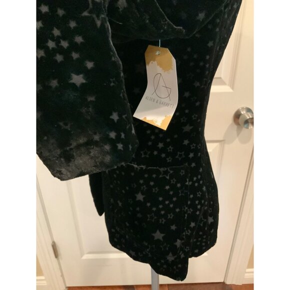 Marciano Black Velvet Star Blazer, Size 0 - Picture 6 of 9